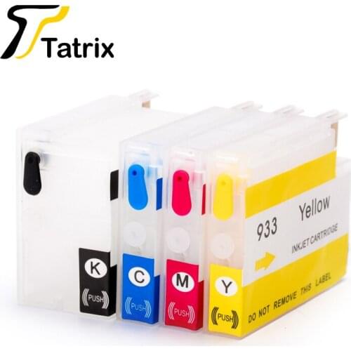 Tatrix For HP 932 933 932XL 933XL Refillable Ink Cartridge For HP Officejet 6600 H711a H711g 6100 6700 7110 7610