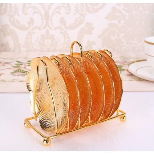 Creative Plate Dessert Dish Fruit Snack Tray Elegant Coaster Luxury Cup Stand Wedding Table Centerpieces Home Hotel Decoration