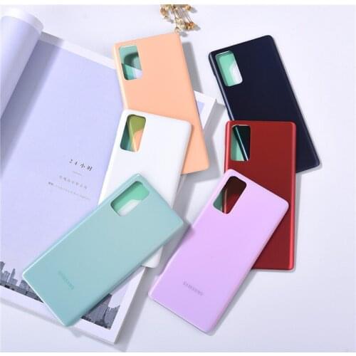 Back Glass Replacement For Samsung Galaxy S20 FE G780F S20 Fan Editio Battery Cover Rear Door Repair Panel Housing Case 6.5 Inch
