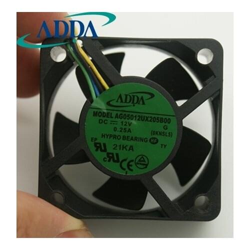 1pcs AG05012UX205B00 5020 50mm 12V 0.25A PWM computer case cooling fan