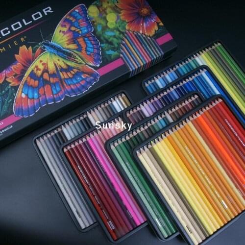 150 Prismacolor Creative Colored Pencil Professional Wood Soft Pastel Pencils For Student Stationery Drawing Pens School Art Set