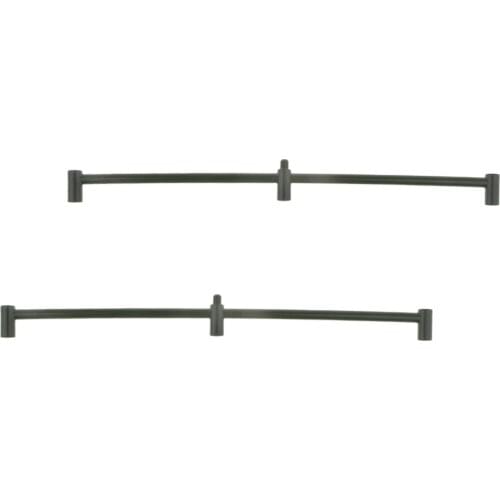 2pcs Durable Metal Carp Fishing Buzz Bar Fixed For 3 Rods Holder/Bite Alarm 40.5cm Dark Green