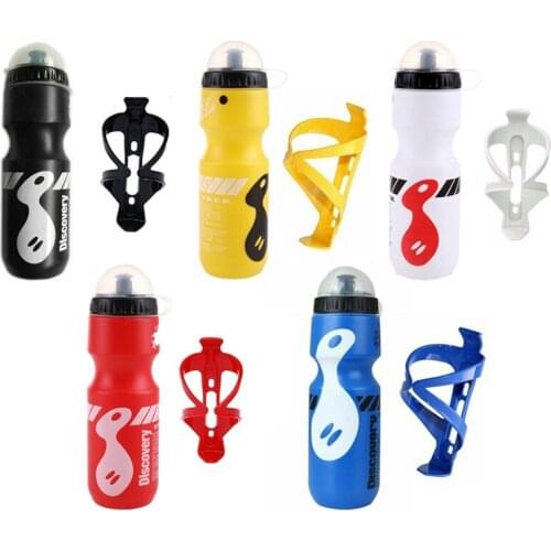 750ML Bicycle Drink Bottle Mountain Bike Cycling Water Holder Cage Portable Drinkware Outdoor Sports Plastic Cup Water Bottles