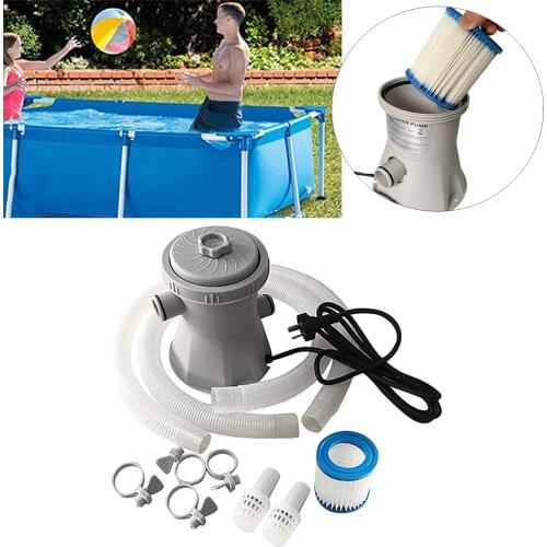 Electric Filter Pump For Pools Cleaning Tool System Kit with Accessory