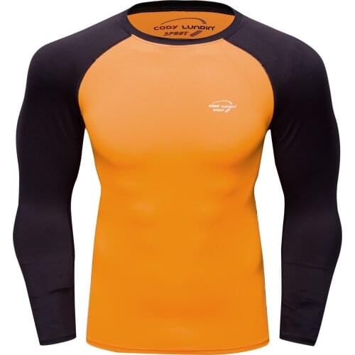 Dry Fit Compression Shirt Men Rashgard Fitness Long Sleeves Running Shirt Men Gym T Shirt Football Jersey Sportswear Sport Tight