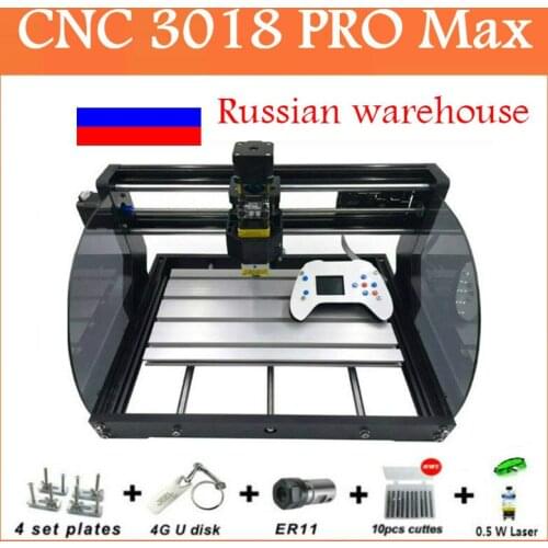New CNC 3018 PRO Max Laser Engraver Wood Router Machine GRBL ER11 DIY Engraving Machine For Wood PCB Mini Engraver With Offline