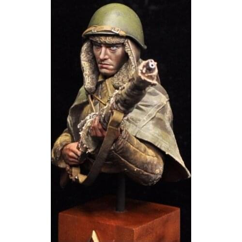 200MM scale WW2 Soviet famous sniper Vasily WWII miniatures Resin bust Model Kit figure Free Shipping