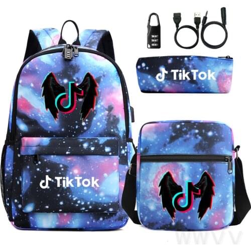 Fashion TIK TOK Backpacks High School Bag Women Boys Shoulder Bag Student Travel Bag Men School Backpack Mochila