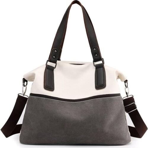 Fashion Female Bags 2020 New Retro Trend Casual Canvas Portable Lady Bags All-match Large Capacity Shoulder Messenger Bags Women