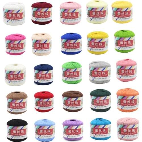 Mercerized Cotton Cord Thread Yarn for DIY Embroidery Crochet Knitting Lace Jewelry Sewing Accessories
