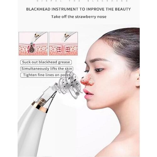 Pore Cleaner Black Head Acne Treatment Suction Extractor Facial And Whitehead Electronic Blackhead Remover Vacuum