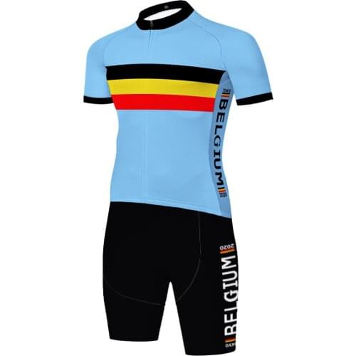 2021 Belgium One Piece Skinsuit Jersey Ciclismo Bike Clothing Men Bretelle Ciclismo triathlon Roupa Ciclismo Masculino Cycling