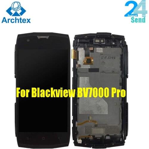 Original Blackview BV7000 Pro LCD Display+Touch Screen Digitizer Assembly+With Frame 5.0 inch BV7000 1920x1080P LCD Tool stock