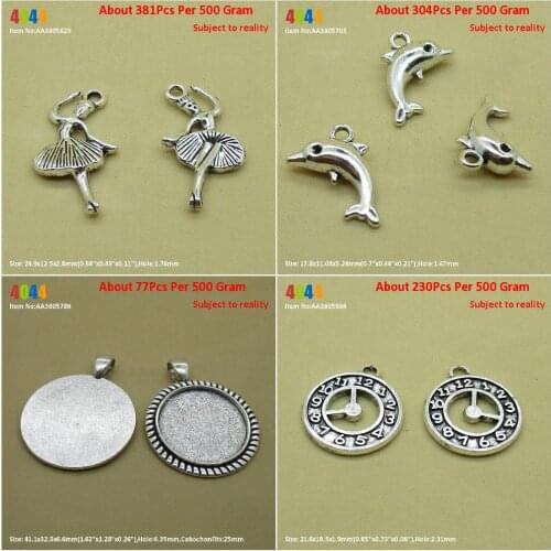 Jewelry Making Charms Wholesale Suppliers Dancer Dancing Dolphin Round Cabochon Setting Blank Pocket Watch Clock