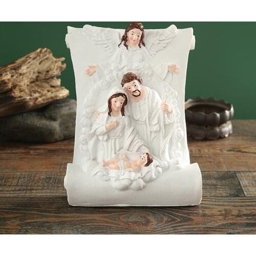 Resin Angel Sculpture Decorative Ornament Collectible Figurine Statue Photo Props Bookshelf TV Stand Artwork