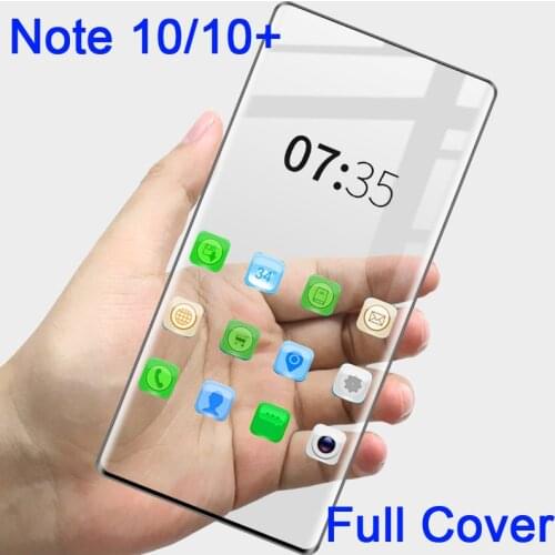 Full Covered 3D Edge For Galaxy Note 10+ 5G Tempered Glass Guard for Samsung Galaxy Note 8 10 plus Screen Protector Film
