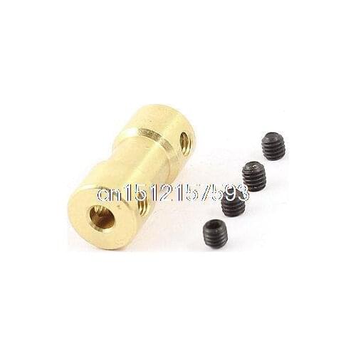 RC Airplane 3.17mm to 2mm Brass Joint Motor Shaft Coupling Coupler Connector