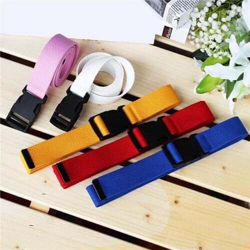 Canvas Belt Tactical Plastic Buckle Harajuku Solid Color Waist Strap Women Men Students Military Training Outdoor Jeans Belts