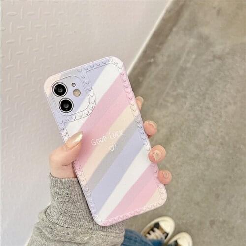 Luxury Rainbow Case For Huawei HONOR 30S 20 Y7 PRO 2019 NOVA 8 5 PRO 7se 7 6 5T Enjoy 9 P40 LITE 5G Shockproof Rubber TPU Cover