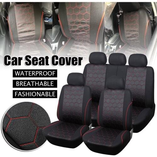 4/9PCS Waterproof Car Seat Cover Universal Fit Most Vehicles Seats Interior Accessories Seat Covers Cushion Car Seat Protector
