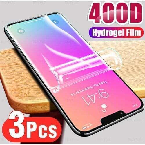 3Pcs HD Full Cover Soft Hydrogel Film For iPhone 13 Pro Phone Screen Protection For APPLE iPhone13 Aifon Max Mini 2021 Not Glass