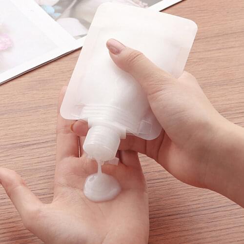 5pcs Lotion Shampoo Dispenser Bags Travel Leakproof Reusable Refillable Pouches Liquid Cosmetic Packaging Storage Container