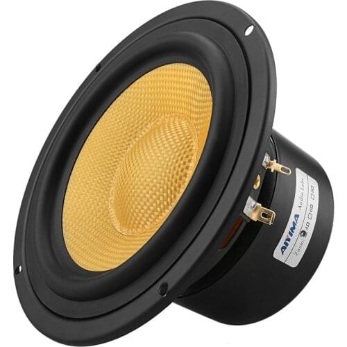AIYIMA 5.25Inch Audio Speaker Driver 4 8Ohm 100W Mid Bass Speakers Woofer Fiberglass Cone Home Theater For Bookshelf DIY