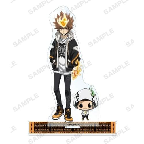 Anime Katekyo Hitman Reborn! Acrylic Stand Display Model Desktop Decor Toy Gokudera Hayato Sawada Tsunayoshi Yamamoto Takeshi