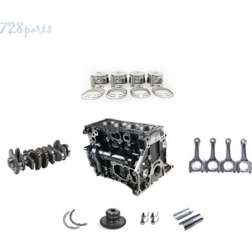 2.0T Engine Block Crankshaft Con Rod Piston Ring Kit Fit For VW CC Passat Tiguan Golf Jetta Audi A4 A5 Quattro Q3 Q5
