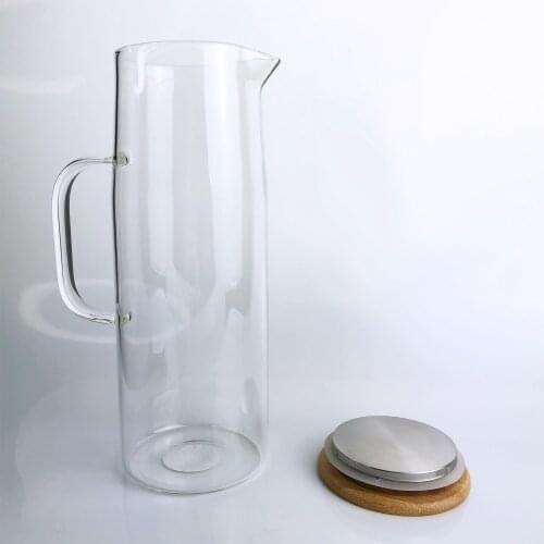 1.2L Big Clear Glass Tea Pot Kettle For Drinking Tea Help Losing Weight Quitting Smoking