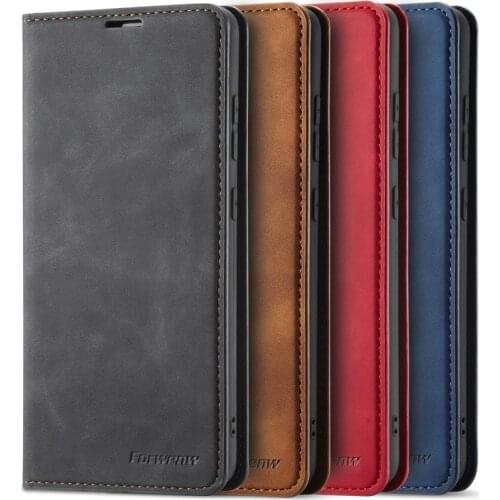 Magnetic Flip Wallet Case For Samsung S21 Ultra A52 A72 A32 A42 A22 A02S A21S Quantum 2 PU Leather Card Holder Cover