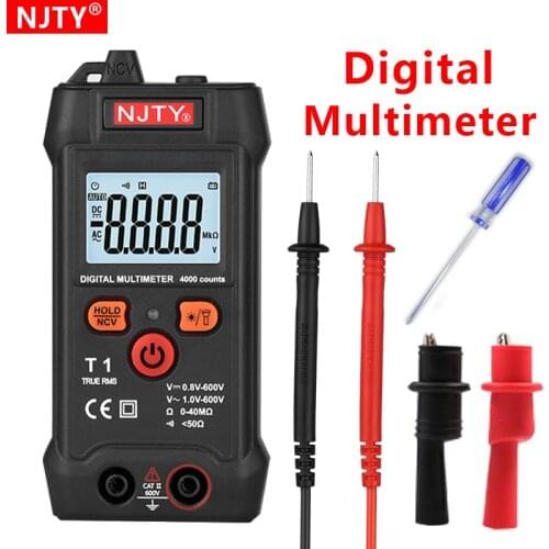 NEW Generation 600V Digital Multimeter 4000 Counts Ture RMS AC DC NCV Smart Multimetro Tester Ohm Voltage Meter Resistance