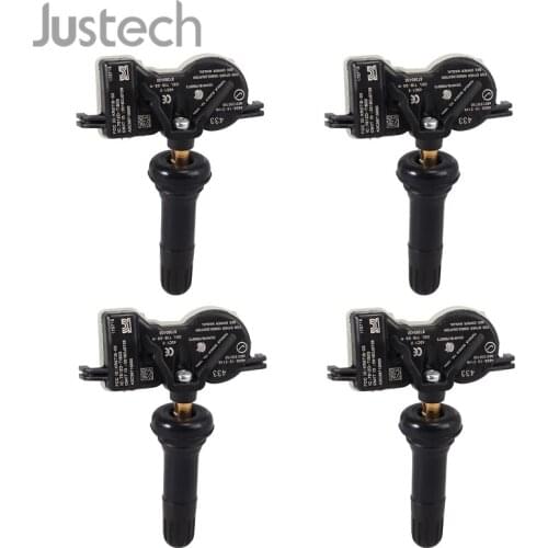 Justech 4Pcs Tire Pressure Sensor 68313387AB TPMS Tire Pressure Monitoring System For Dodge Jeep Chrysler