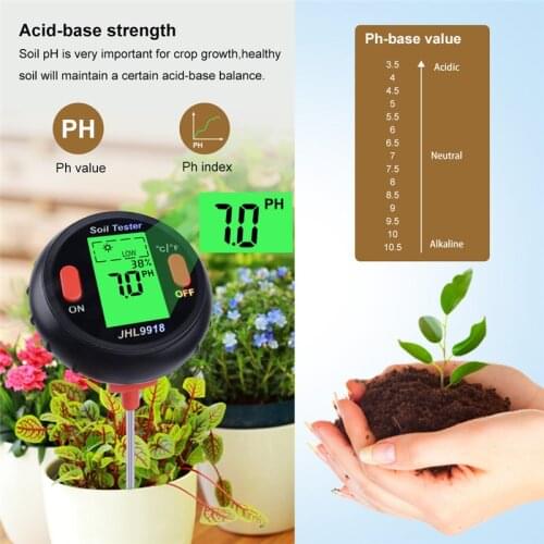 Hot Sale 5 in 1 Soil PH Water Moisture Meter Garden Plants Flowers Moist Tester Water Quality Plants Hydroponics Analyzer