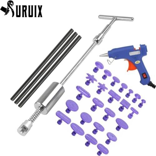 Car Body Repair Tool Paintless Dent Repair Tool Tools Dent Repair Kit with Slide Hammer T Bar Dent Puller for Car Body Hail