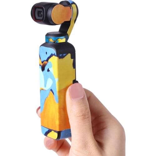 Scratch-proof Pocket 2 PVC Stickers Gimbal Protective Skin Decals for DJI OSMO Pocket 2 Accessories Multiple Colors Optional