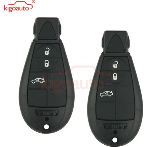 Kigoauto 2pcs 68066859AD 3 button 434Mhz for Chrysler 300C Voyager for Jeep Cherokee for Dodge Caliber Journey 2008 2009 2010