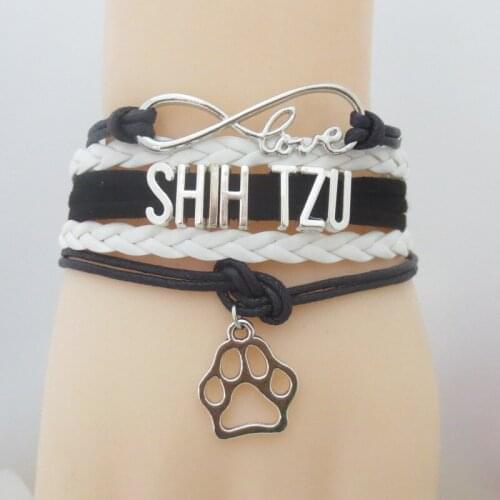 Love SHIH TZU bracelets dog paw charm SHIH TZU bracelets handmade SHIHTZU bracelet