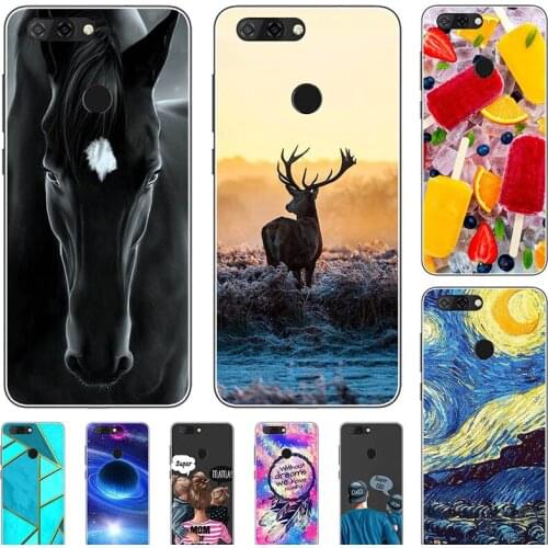 Fashion Bumper Cute Case For ZTE Blade V9 Vita V9Vita Soft Silicone Cat Horse Flower Cover Back Shell