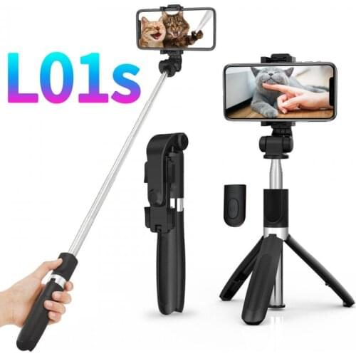 NEW Wireless Bluetooth Selfie Stick Extendable Handheld Monopod Mini Tripod With Remote Shutter Palo Selfie Phone Holder