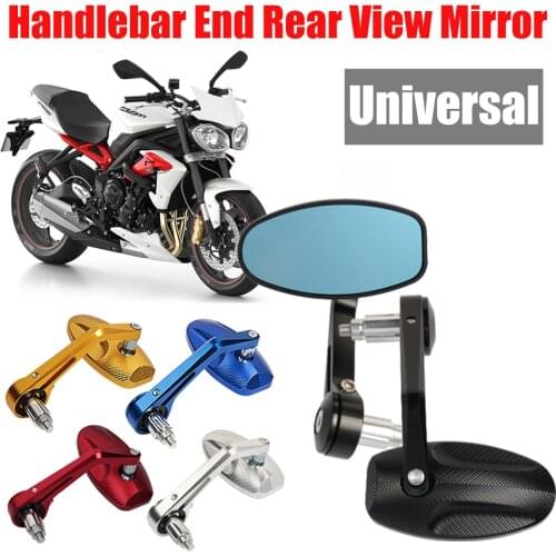 Motorcycle Rearview Mirrors Bar End Rear View Mirror Side Mirrors For Triumph Speed Triple Street 675 1050 Motocross Accessories