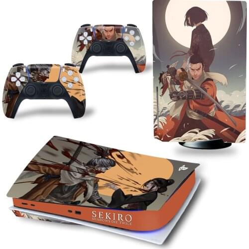 Sekiro PS5 Standard Disc Edition Skin Sticker Decal Cover for PlayStation 5 Console & Controller PS5 Skin Sticker Vinyl