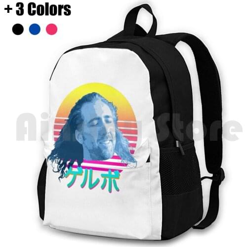 Nicolas Cage ! Outdoor Hiking Backpack Waterproof Camping Travel Con Air Nicolas Cage Meme 4Chan Dank Meme Funny Nicholas