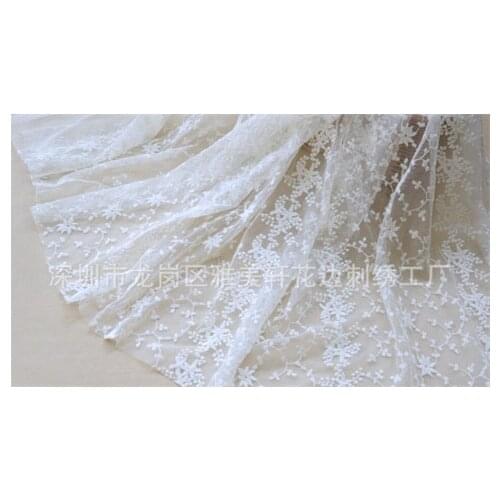 New soft and comfortable cotton embroidered cloth exquisite curtain DIY embroidered fabric