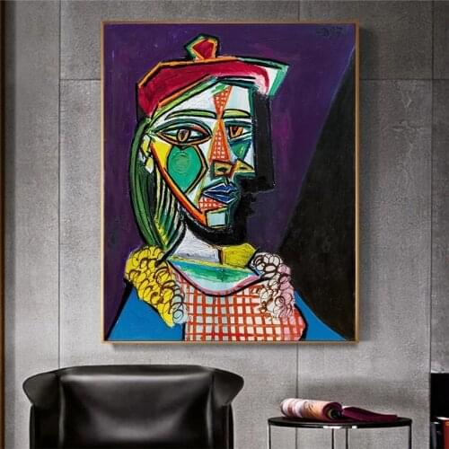 Pablo Picasso Women Abstract Canvas Art Print Painting Posters and Prints Wall Art Pictures for Living Room Bedroom Decor