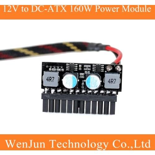 12V DC 160W Power Board 12V to DC-ATX Power Module Pico Switch PSU Car Auto Motherboard 24 Pin ITX