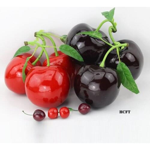 Festive party props Kitchen cabinet home hotel bar cafe restaurant Shop Store decoration artificial Simulation Cherry fake fruit