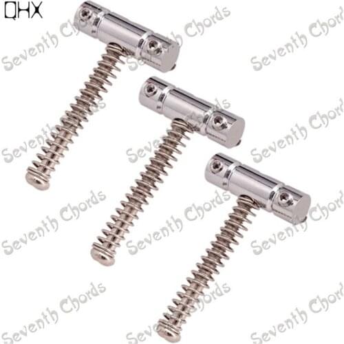 30 Pcs Vintage Electric Guitar Bridge String Saddle Chrome Diameter 6.5MM Length:21.5MM guitar accessories parts