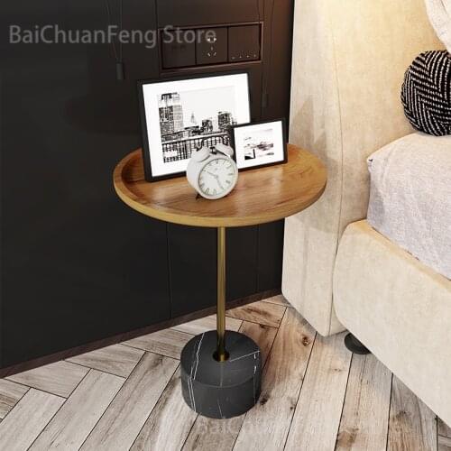 Nordic Solid Wood Small Coffee Tables Mini Corner Table Narrow Side Table Simple Sofa Bedside Table Movable Table Home Furniture