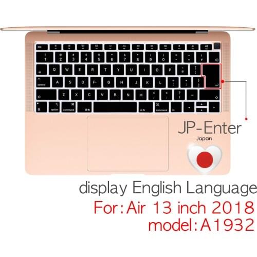 Japanese version keyboard cover in Laptop Keyboard Covers For Macbook air13 inch A1932 Laptop Keyboard Covers Japan